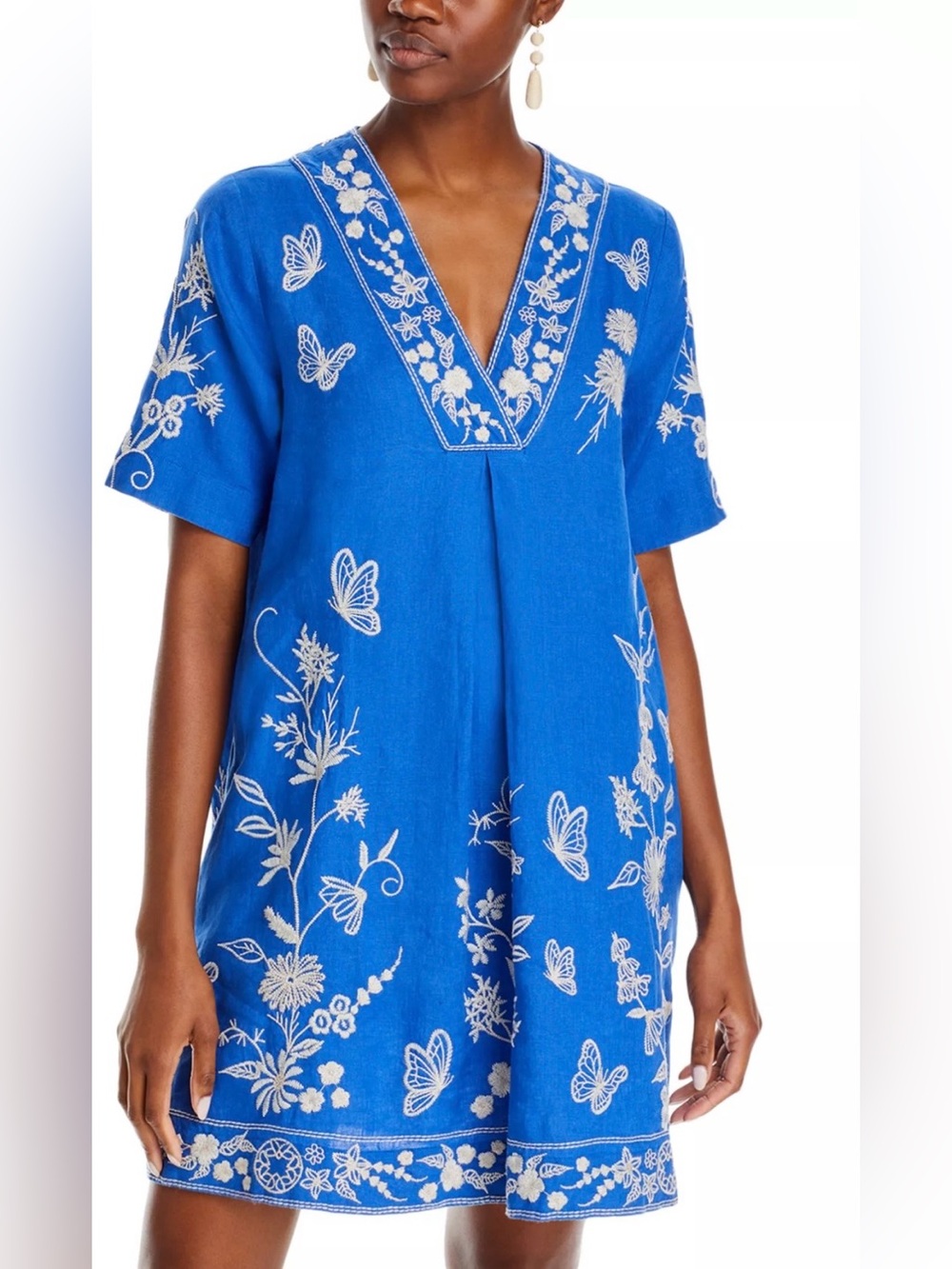 Johnny Was Domingo Dolman Linen Dress sz L
